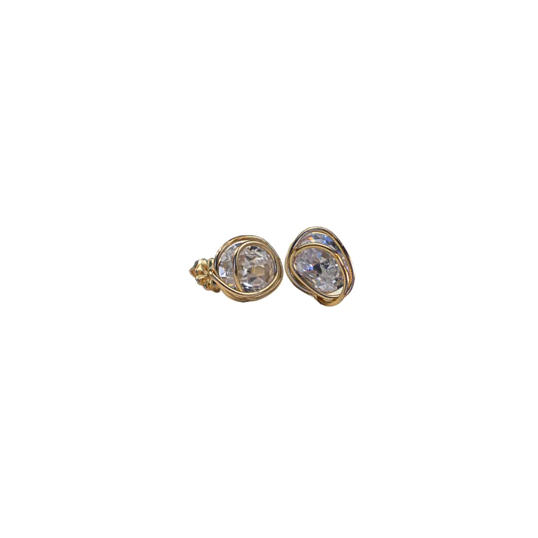 14/20 Yellow Gold-Filled Stud Earring in Topaz - Image #2