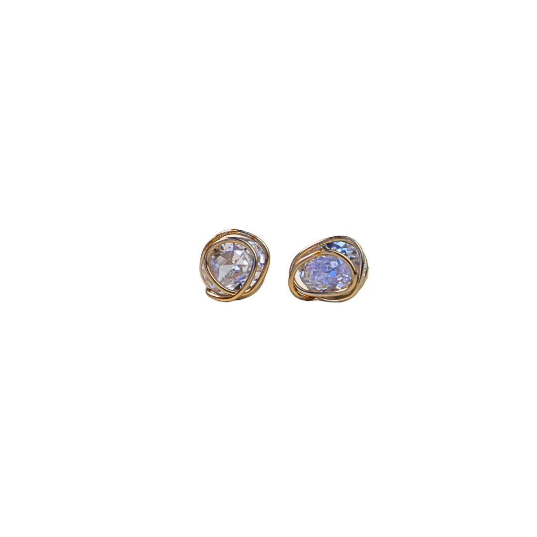 14/20 Yellow Gold-Filled Stud Earring in Topaz - Image #3