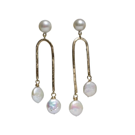 14/20 Gold Filled  Earring in Freshwater Cultured Pearls - Image #3