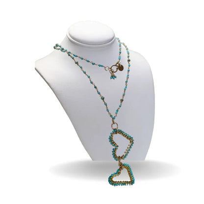 Heart Turquoise Necklace - Image #2