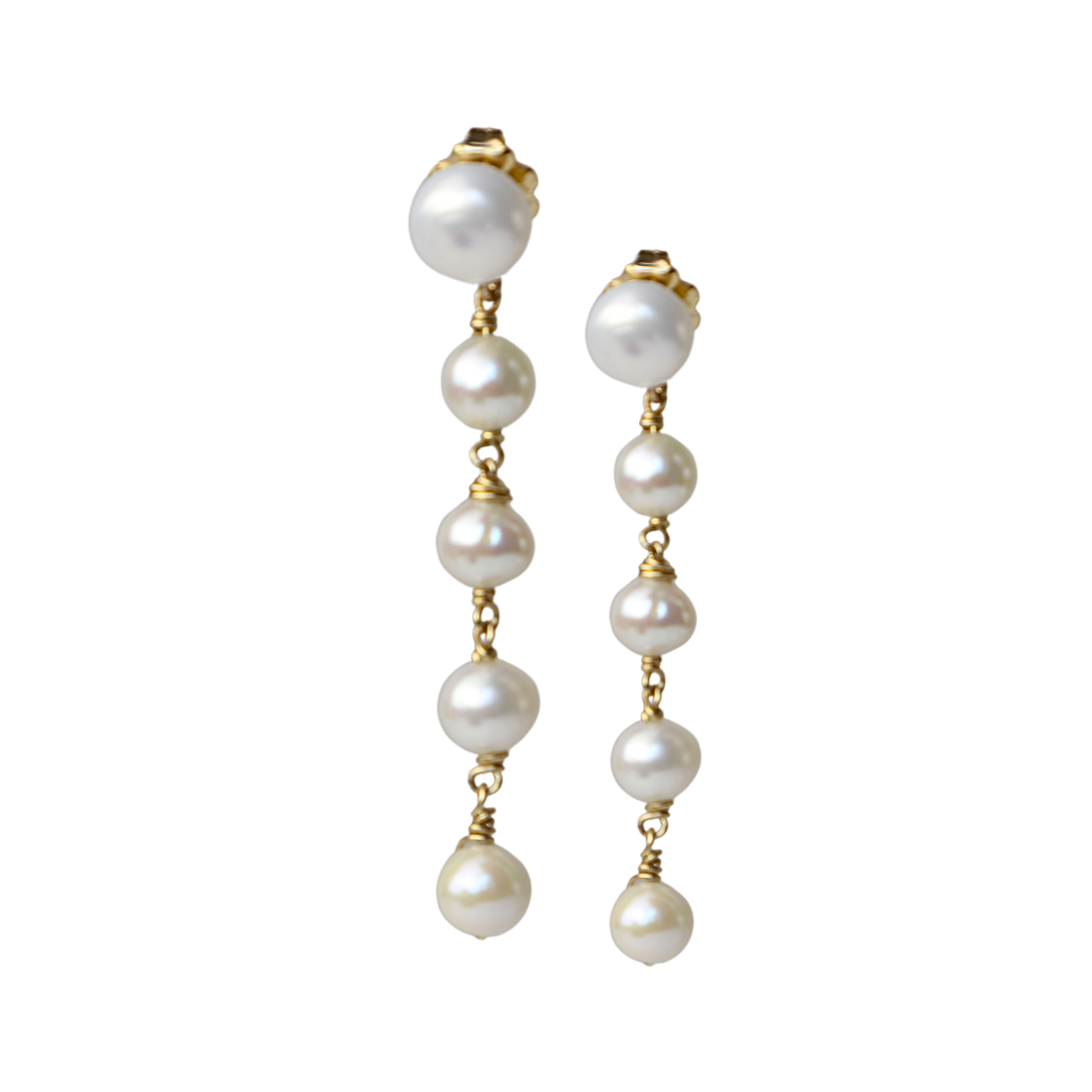 Cascade Pearl Elegance Earrings