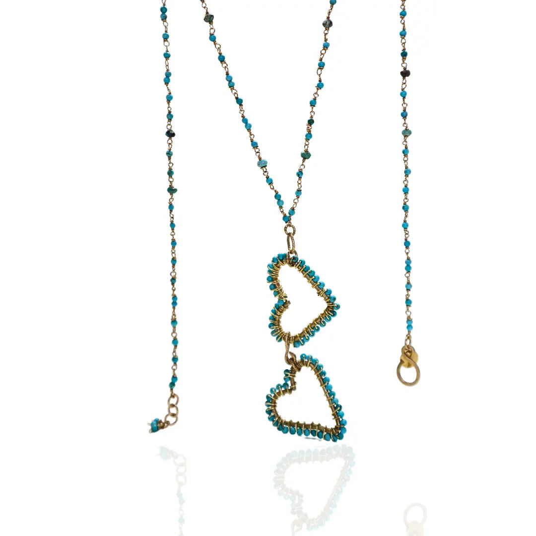 Heart Turquoise Necklace - Image #3