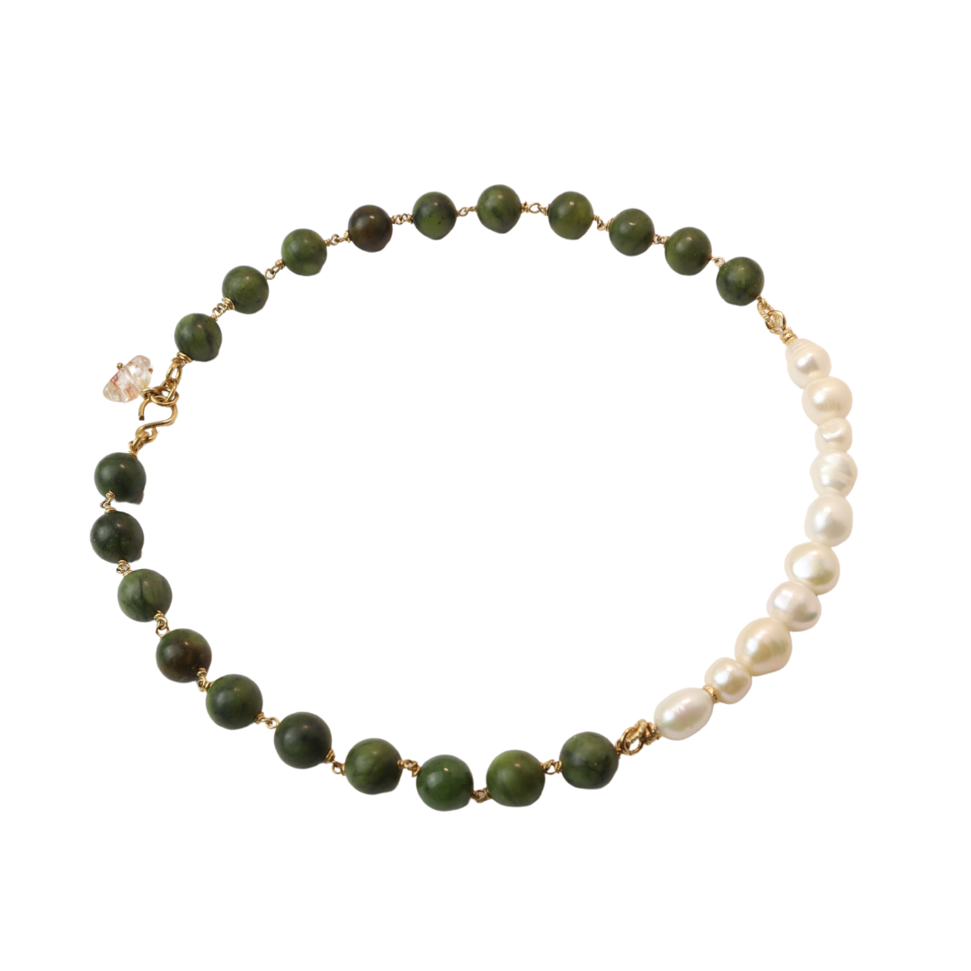 Jade Serenity Pearl Necklace