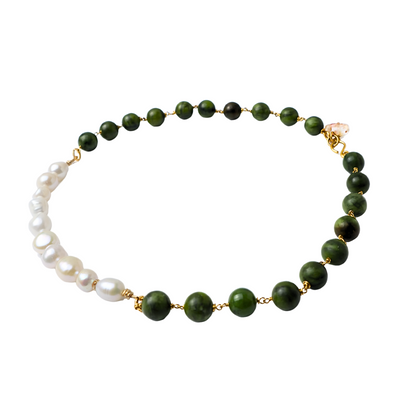 Jade Serenity Pearl Necklace