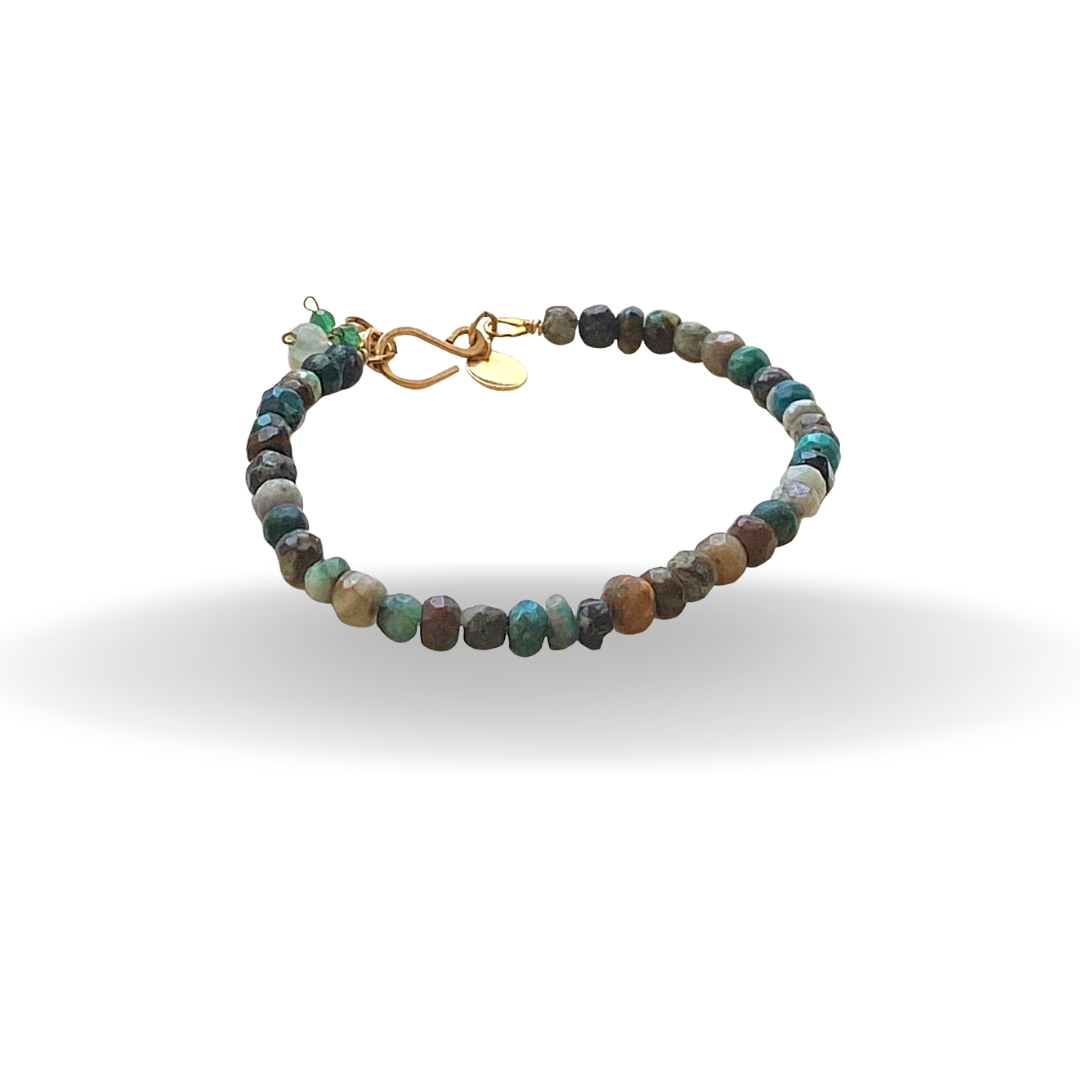 Chrysocolla  Bracelet (4mm)