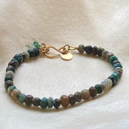 Chrysocolla  Bracelet (4mm)