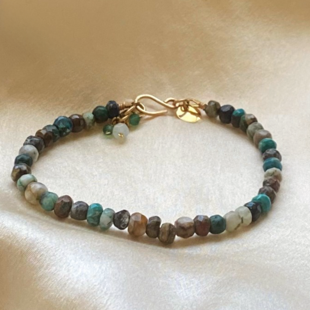 Chrysocolla  Bracelet (4mm)