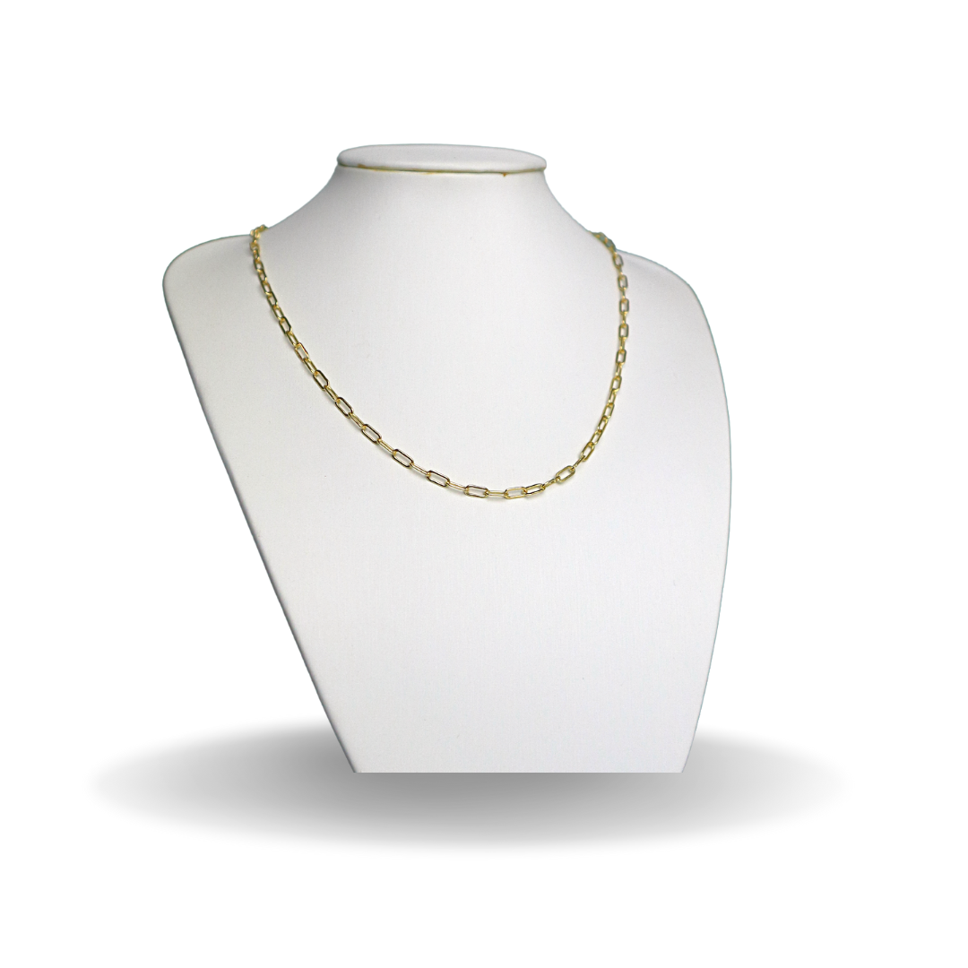 Braceletstones Chain (Heart) Necklace in  14kt  YELLOW GOLD-FILLED ROUND GLITTER - Image #7