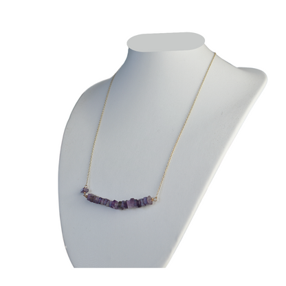 14/20 Yellow Gold-Filled Necklace in Amethyst