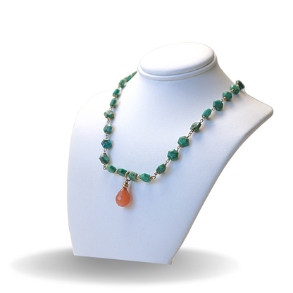 Turquoise & Carmelian Necklace