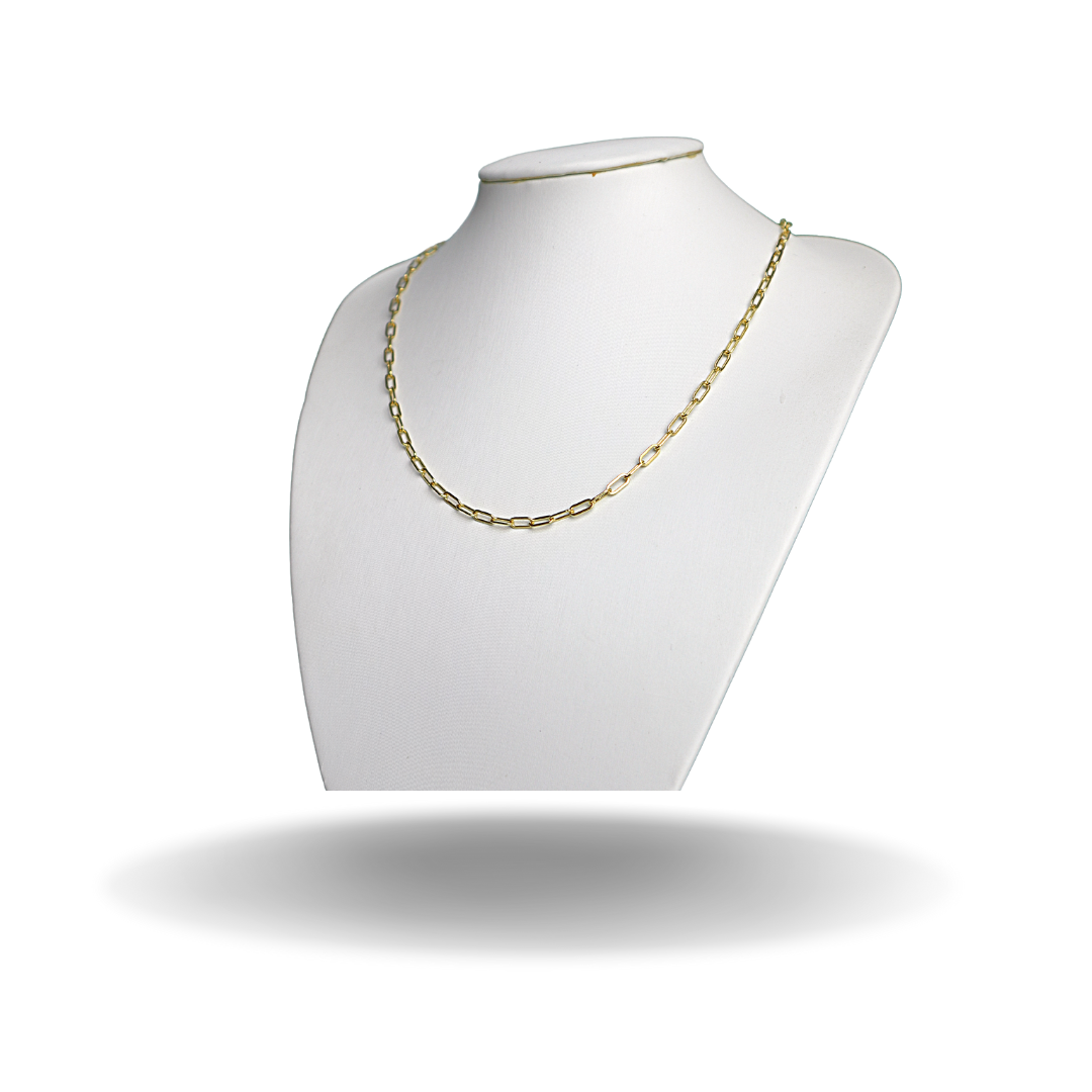 Braceletstones Chain (Heart) Necklace in  14kt  YELLOW GOLD-FILLED ROUND GLITTER - Image #6