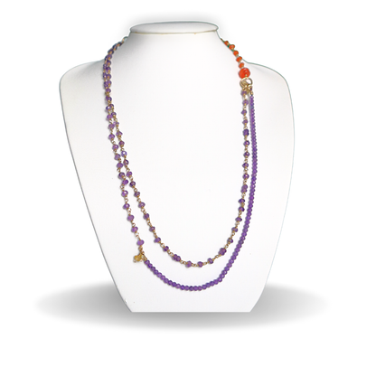 Amethyst & Tourmaline  Necklace - Image #1