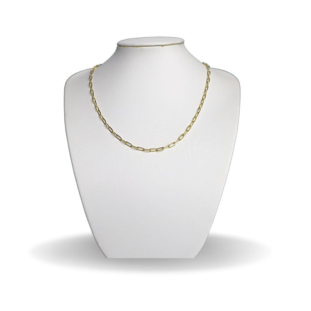 Braceletstones Chain (Heart) Necklace in  14kt  YELLOW GOLD-FILLED ROUND GLITTER - Image #8